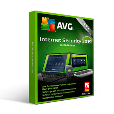 AVG Internet Security 2019 1y 1pc Retail Box