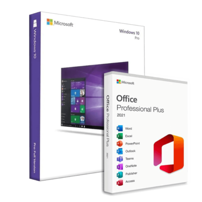 Microsoft Windows 10 Professional + Microsoft Office 2021 Professional Plus Bundle