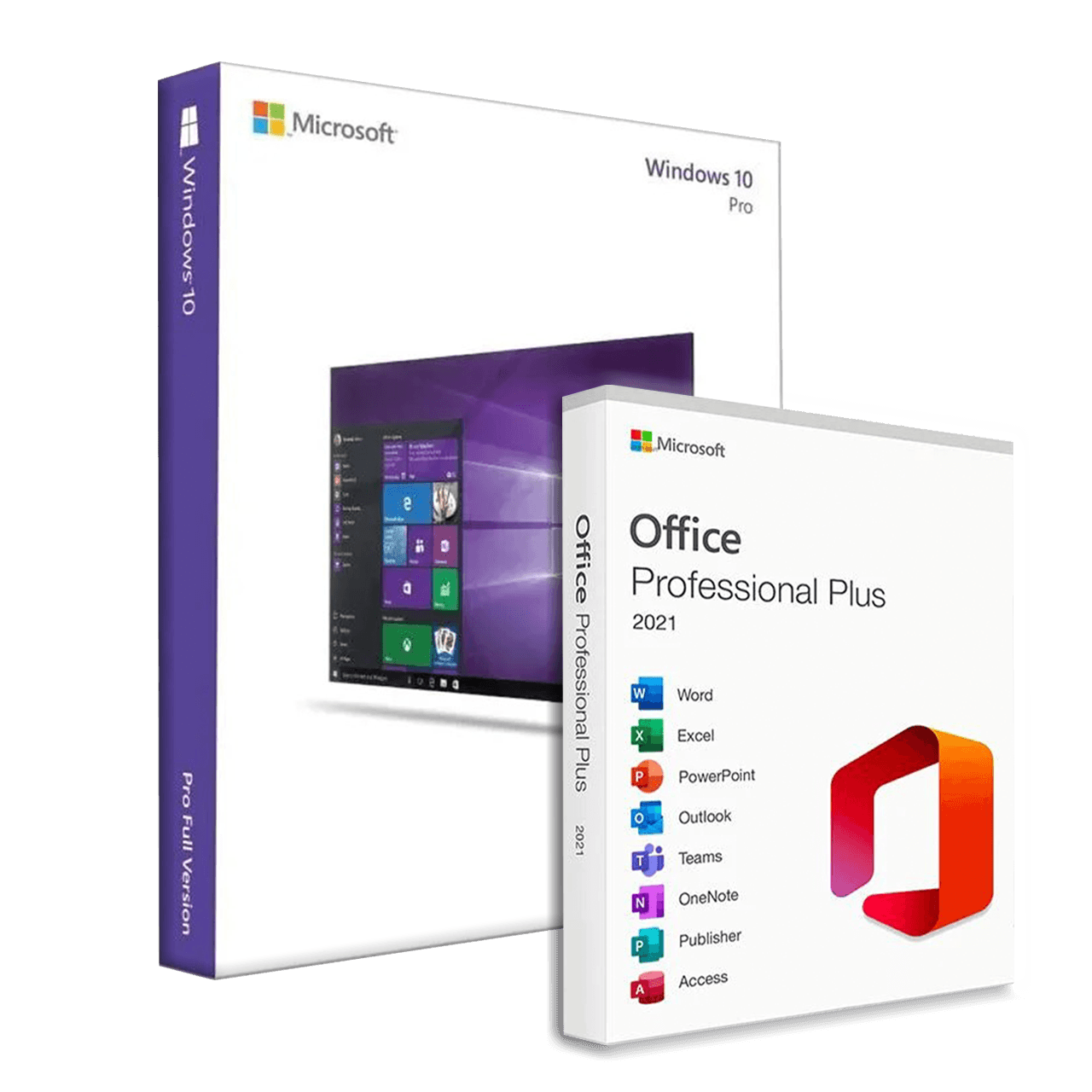Microsoft Windows 10 Professional + Microsoft Office 2021 Professional Plus Bundle
