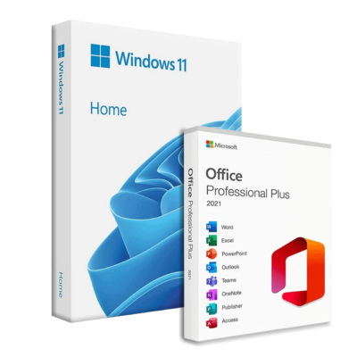 Microsoft Windows 11 Home + Microsoft Office 2021 Professional Plus Bundle