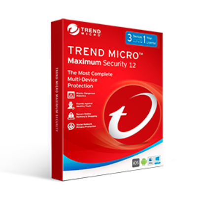 Trend Micro Maximum Security 1 YEAR 3PC